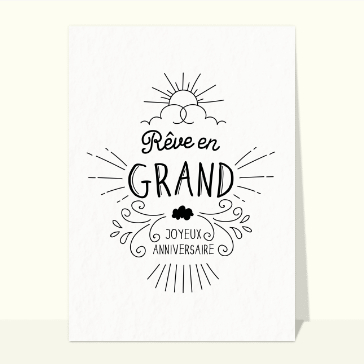 Rêves brillants pour un anniversaire joyeux