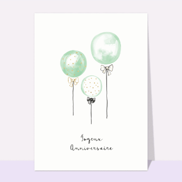 Ballons élégants pour un joyeux anniversaire