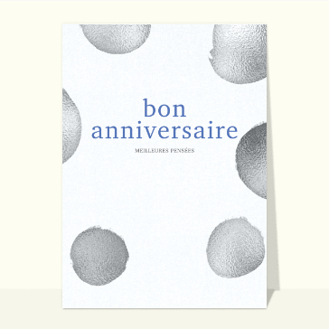Anniversaire élégant avec motifs abstraits