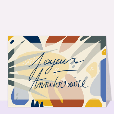 Joyeux anniversaire à la couleur pétillante