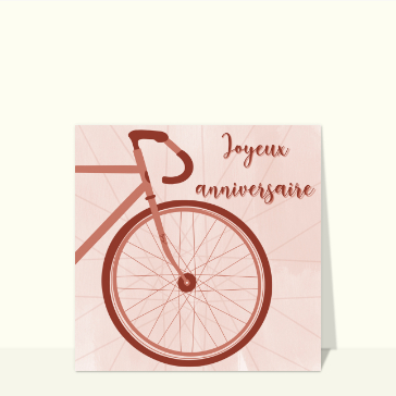 Vélo stylé pour un joyeux anniversaire