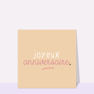 Joyeux anniversaire avec des lettres modernes
