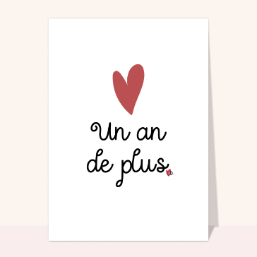 Un an de plus, plein d'amour et de joie