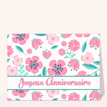 Fleurs délicates pour un anniversaire éclatant