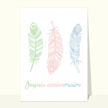 Plumes colorées pour un anniversaire élégant