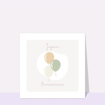 Ballons pastel pour un anniversaire paisible