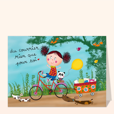 Un bonjour coloré à vélo avec des amis