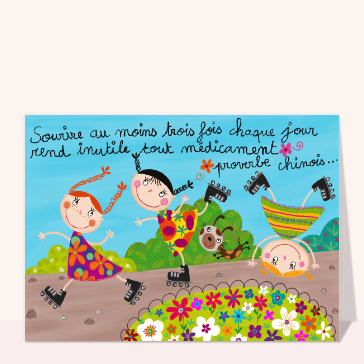 Sourire et amitié au fil des couleurs