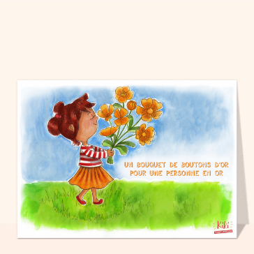 Un bouquet de fleurs pour dire bonjour