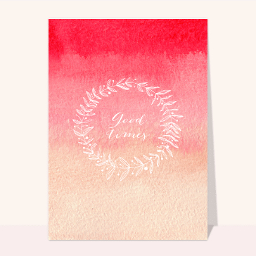 Salut enjoué au dégradé pastel floral
