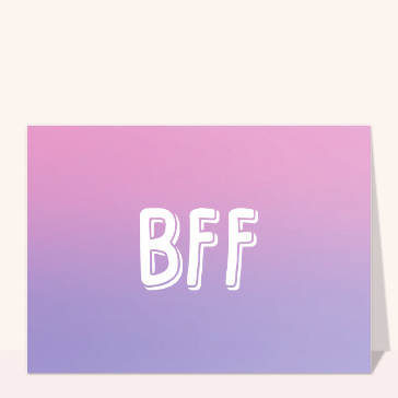 BFF : Un bonjour amical et coloré