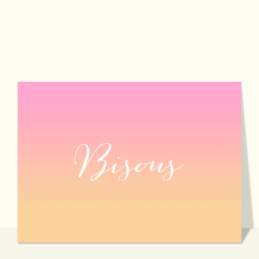 Bisous colorés pour un chaleureux bonjour
