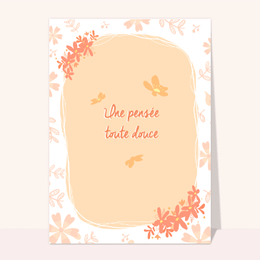Pensée douce avec des fleurs enchanteresses