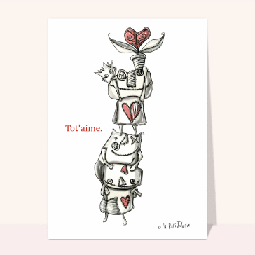 Tot'aime, un bonjour plein d'amour et de tendresse