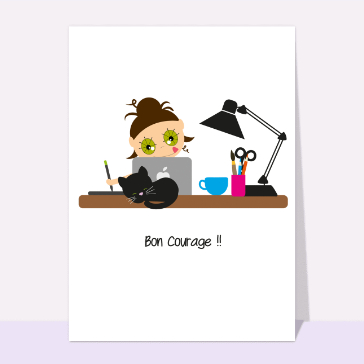 Bonjour créatif pour encourager et amuser