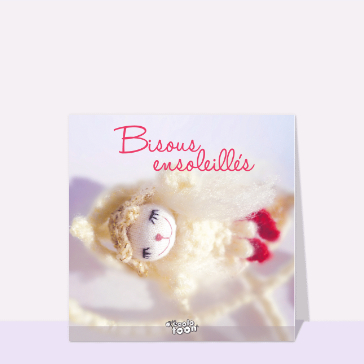 Bisous ensoleillés d'une poupée tendre