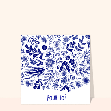 Bonjour fleuri pour une douce pensée