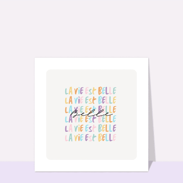 La vie est belle en couleurs vibrantes