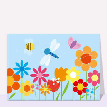 Scène enchanteresse de fleurs colorées