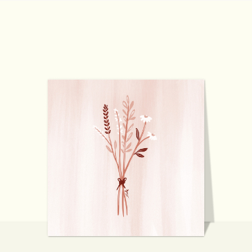 Bouquet de fleurs séchées et élégantes