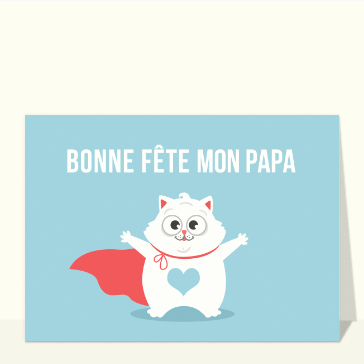 Super papa en manteau de fête et d'amour