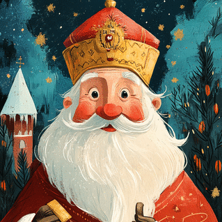 carte Saint Nicolas, symbole de magie et de joie 