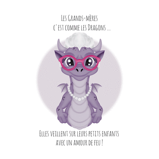 carte Dragons et tendresse : un hommage &agrave; Mamie 