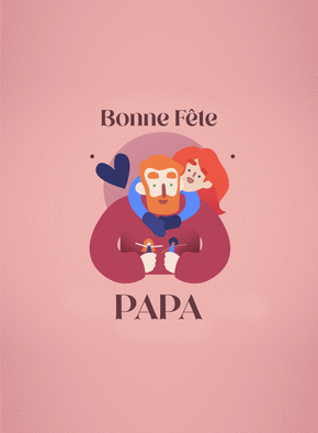 carte Papa, un h&eacute;ros tendre et color&eacute; 