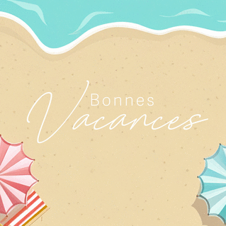 carte Vacances ensoleill&eacute;es sous le parasol 