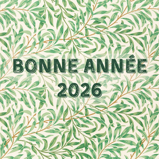 carte Voeux floraux pour une ann&eacute;e &eacute;coresponsable 2026 
