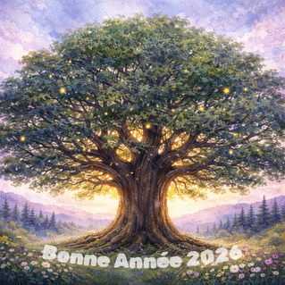carte Arbre majestueux pour une ann&eacute;e &eacute;panouie 2026 
