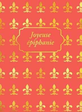 carte &Eacute;toiles dor&eacute;es pour l'&Eacute;piphanie 