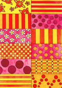 M&eacute;lodie color&eacute;e en motifs vibrants