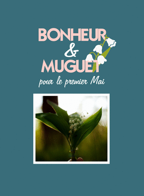 carte Brin de bonheur et muguet fleuri 