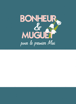 carte Muguet et bonheur pour un mai d&eacute;licieux 