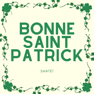 carte Sant&eacute; et bonheur pour Saint Patrick 