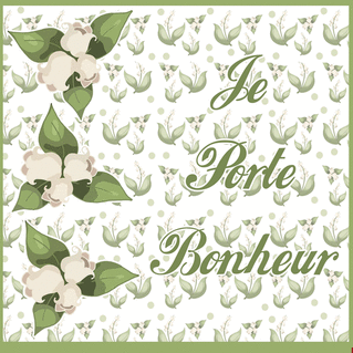 carte Porte-bonheur floral pour c&eacute;l&eacute;brer le printemps 