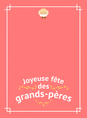 carte Joyeuse f&ecirc;te des grands-p&egrave;res ludique et color&eacute;e 