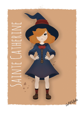 carte Catherine, la petite sorci&egrave;re au chapeau 
